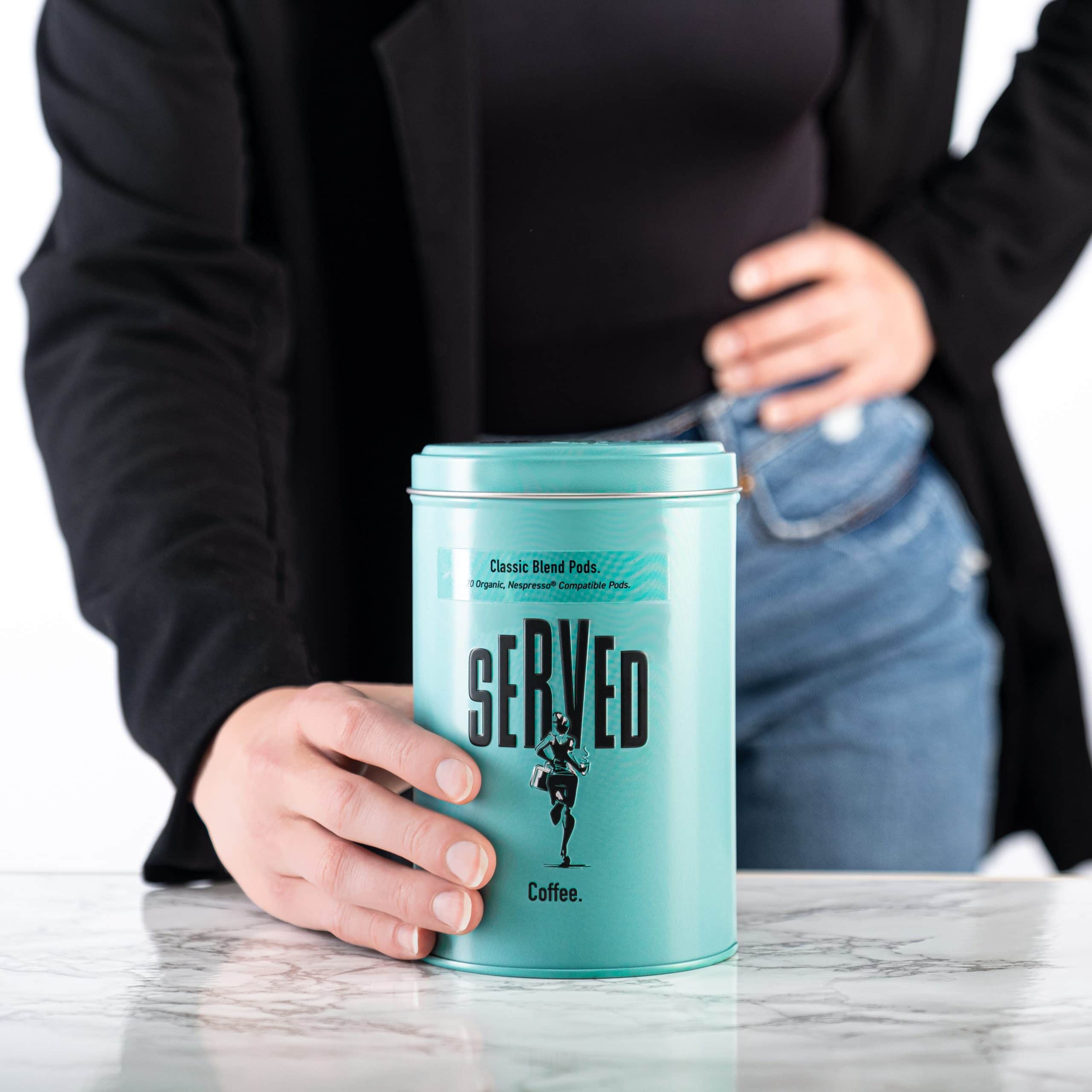 Tin of Compostable Nespresso® Pods(3)