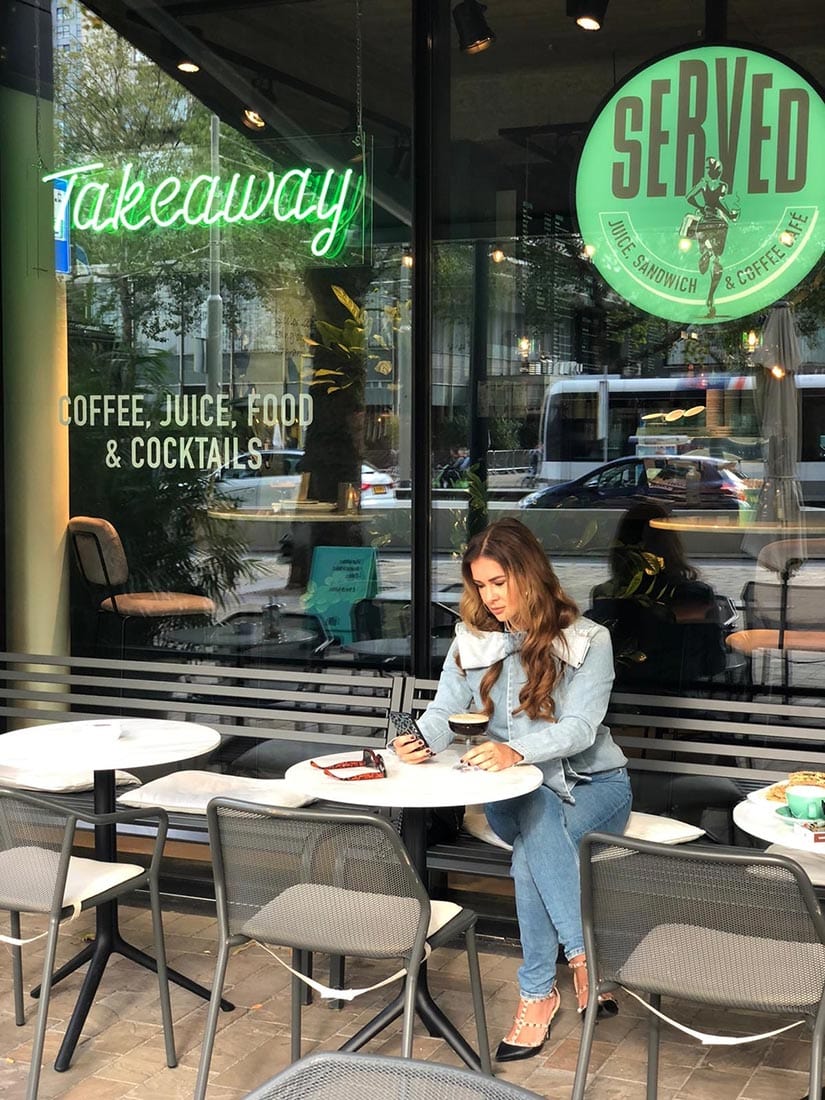 Order your coffee at Served Food Rotterdam